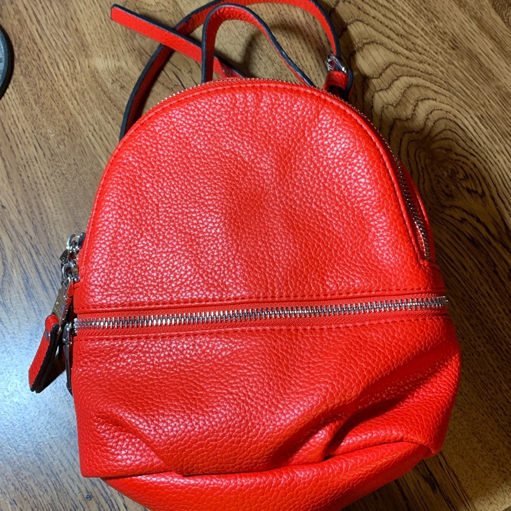 Red Steve Madden mini backpack Purse